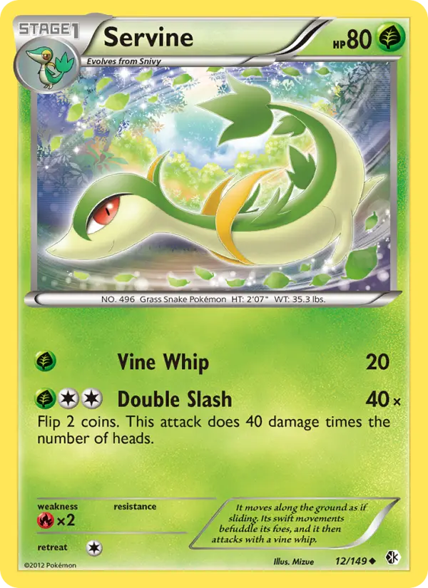 Servine, Pokémon card