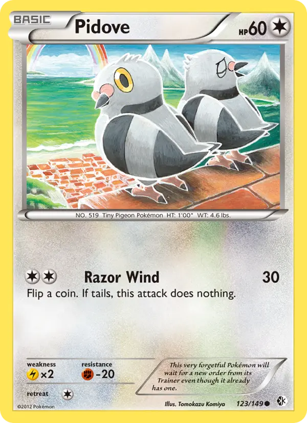 Pidove, Pokémon card