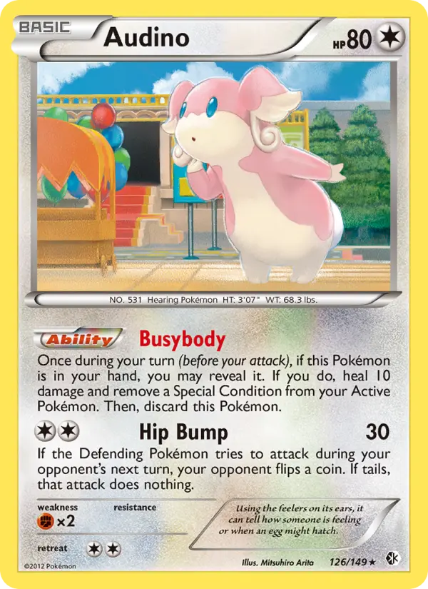 Audino, Pokémon card
