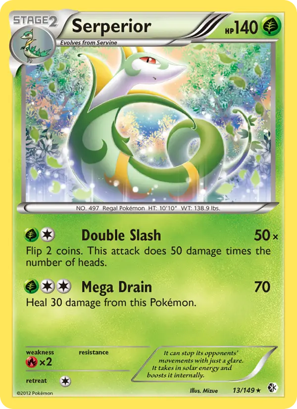 Serperior, Pokémon card