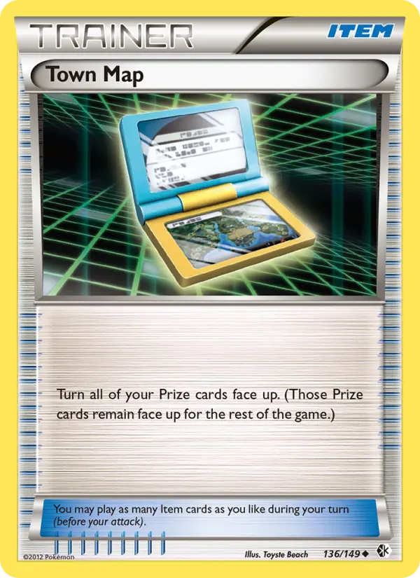 Town Map, Pokémon card