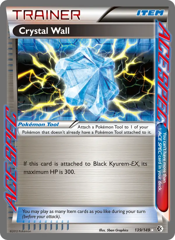 Crystal Wall, Pokémon card