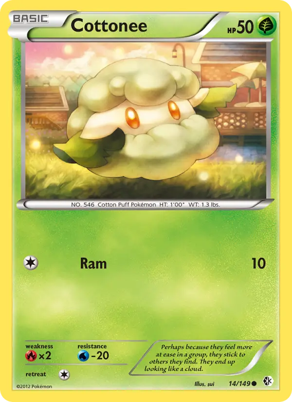 Cottonee, Pokémon card