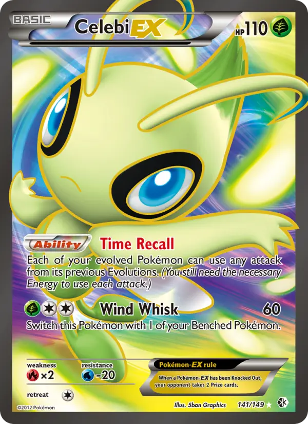 Celebi-EX, Pokémon card