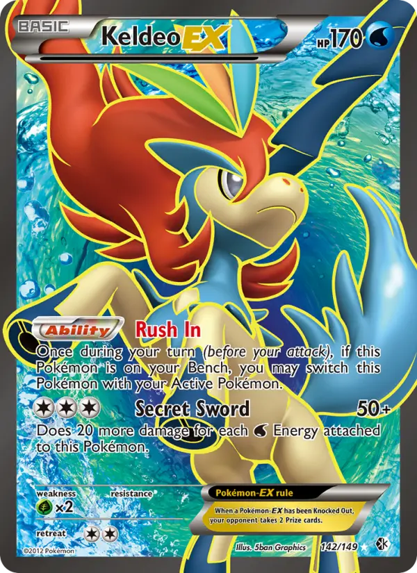 Keldeo-EX, Pokémon card