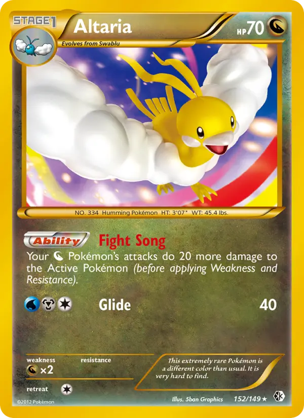 Altaria, Pokémon card