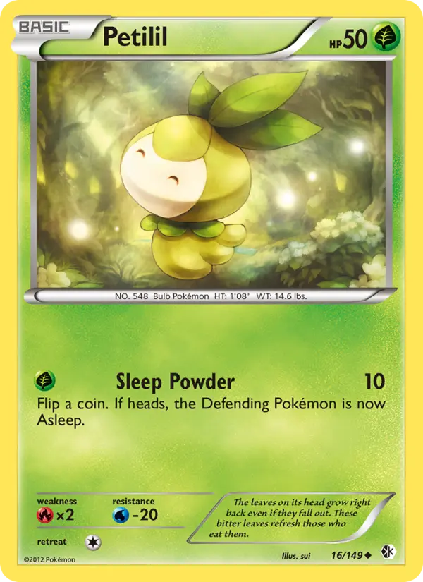Petilil, Pokémon card