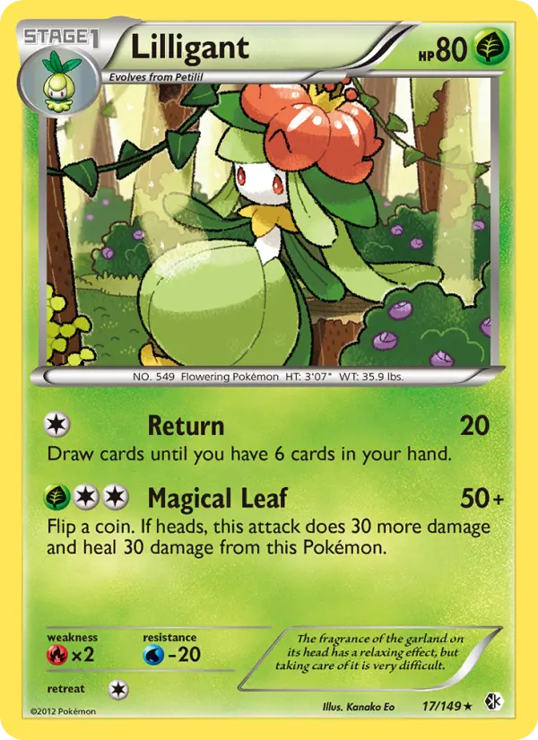 Lilligant, Pokémon card