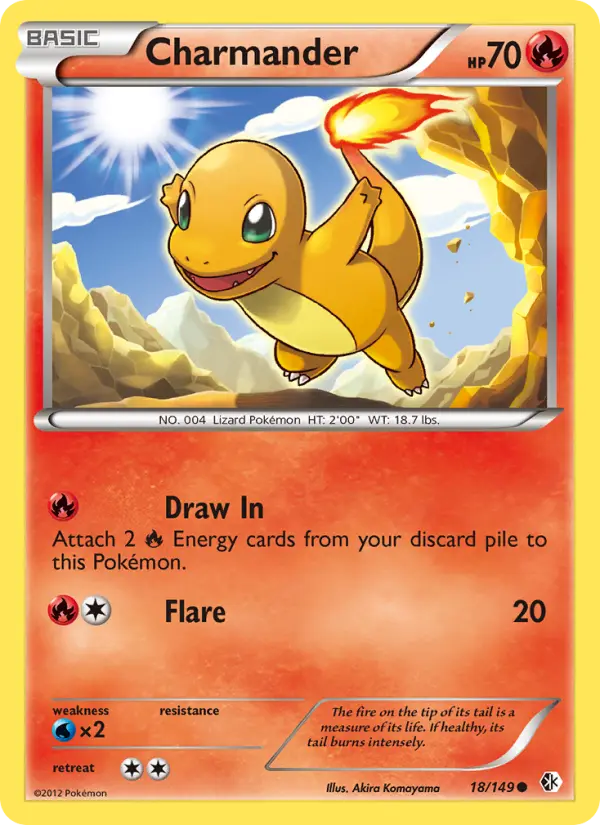 Charmander, Pokémon card