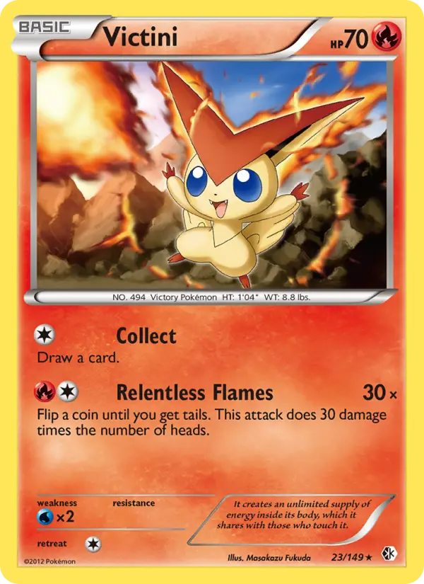 Victini, Pokémon card
