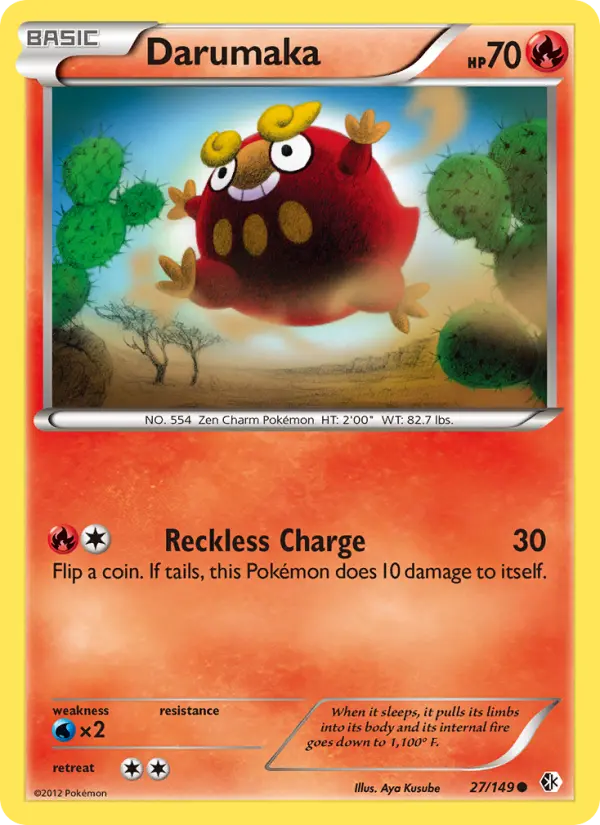Darumaka, Pokémon card