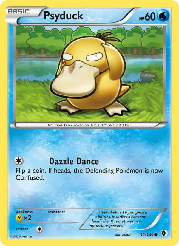 Psyduck, Pokémon card
