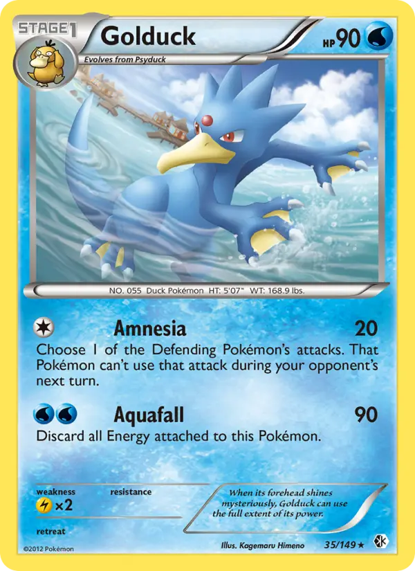 Golduck, Pokémon card