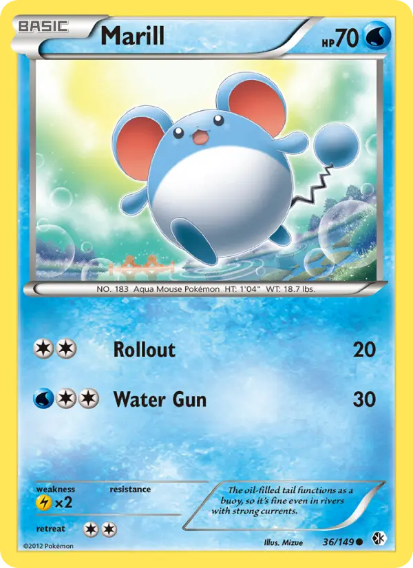Marill, Pokémon card