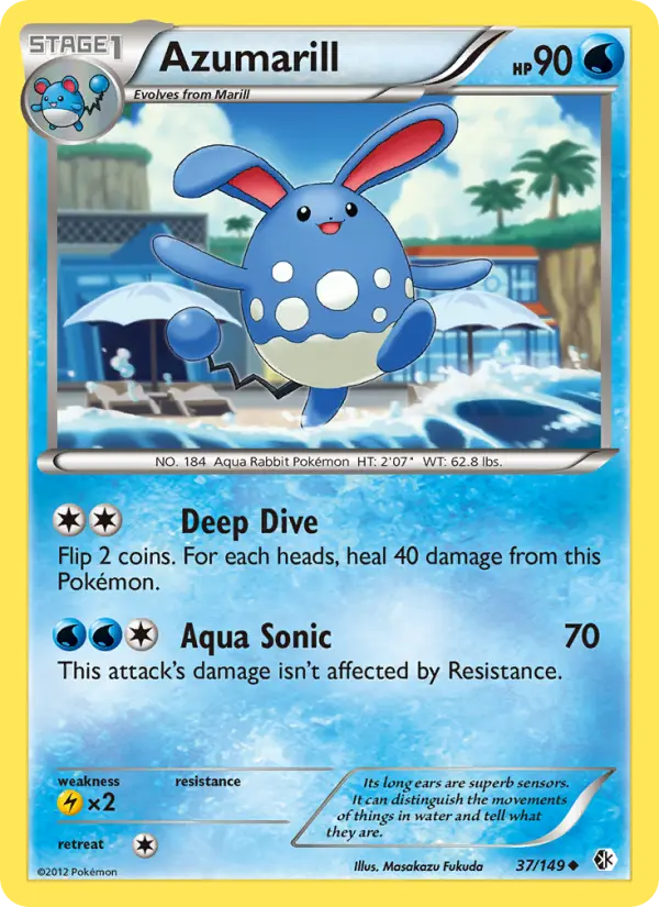 Azumarill, Pokémon card
