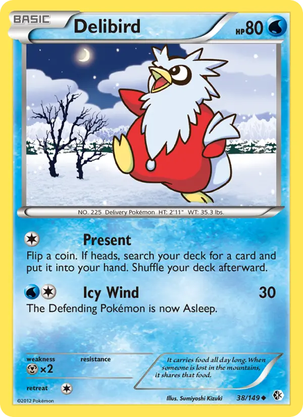 Delibird, Pokémon card