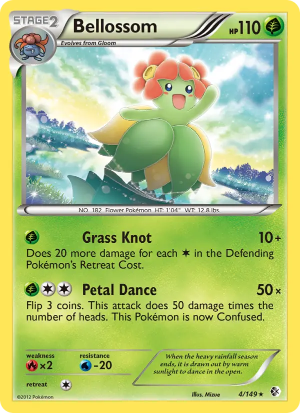 Bellossom, Pokémon card