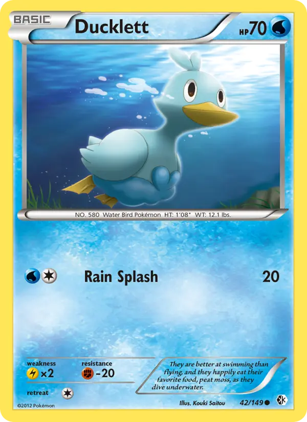 Ducklett, Pokémon card