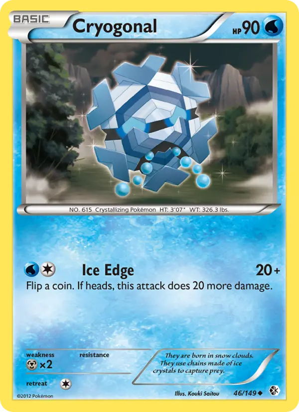 Cryogonal, Pokémon card