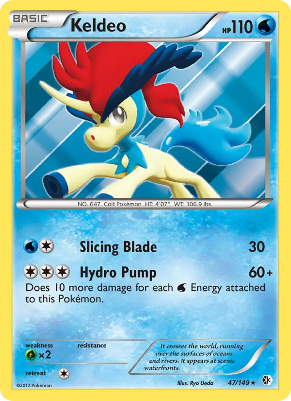 Keldeo, Pokémon card