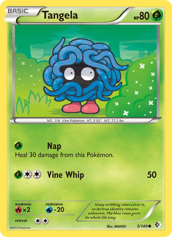 Tangela, Pokémon card