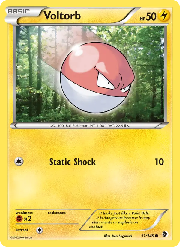 Voltorb, Pokémon card