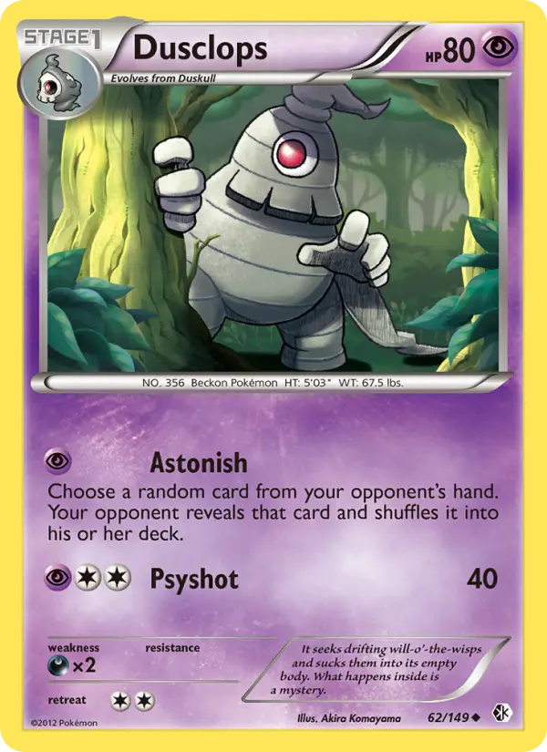 Dusclops, Pokémon card