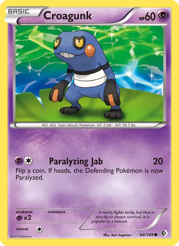 Croagunk, Pokémon card