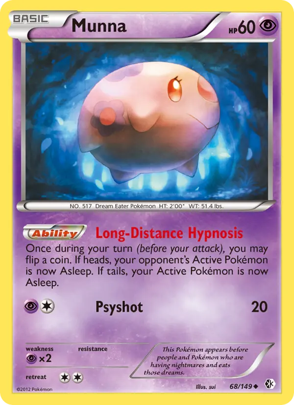Munna, Pokémon card