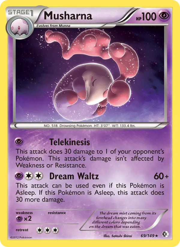 Musharna, Pokémon card
