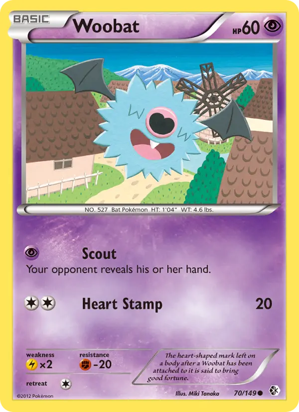 Woobat, Pokémon card