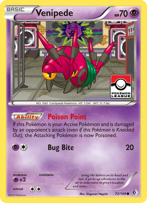 Venipede, Pokémon card