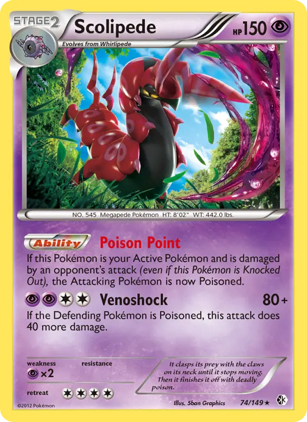 Scolipede, Pokémon card