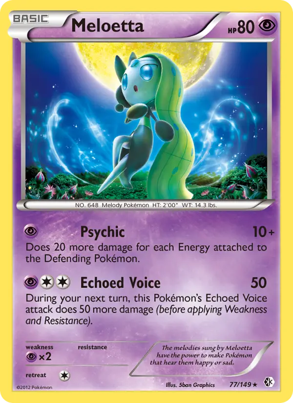 Meloetta, Pokémon card