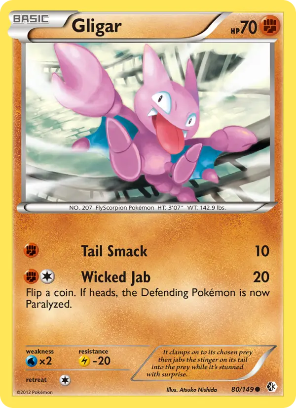 Gligar, Pokémon card