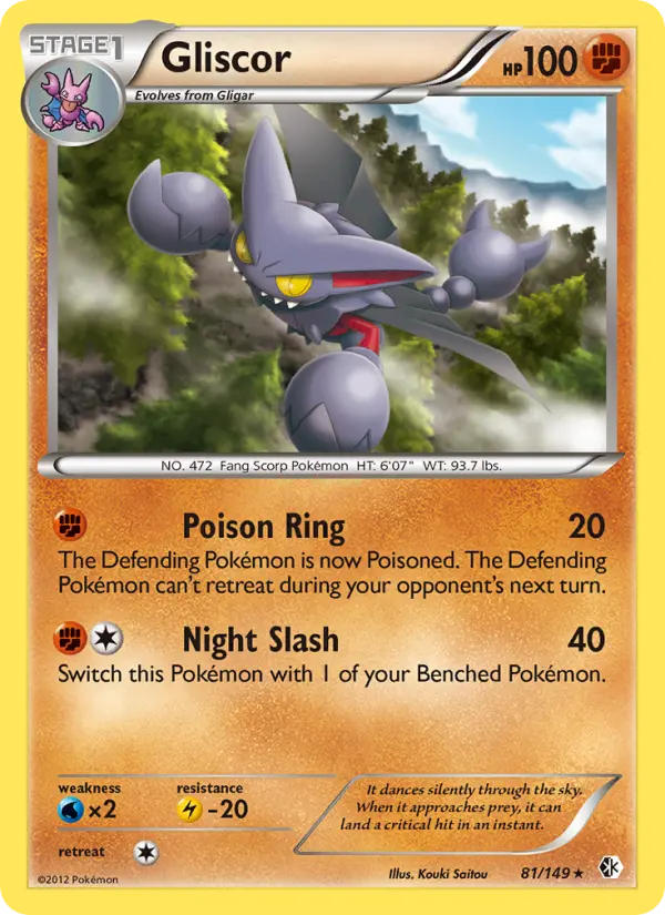 Gliscor, Pokémon card