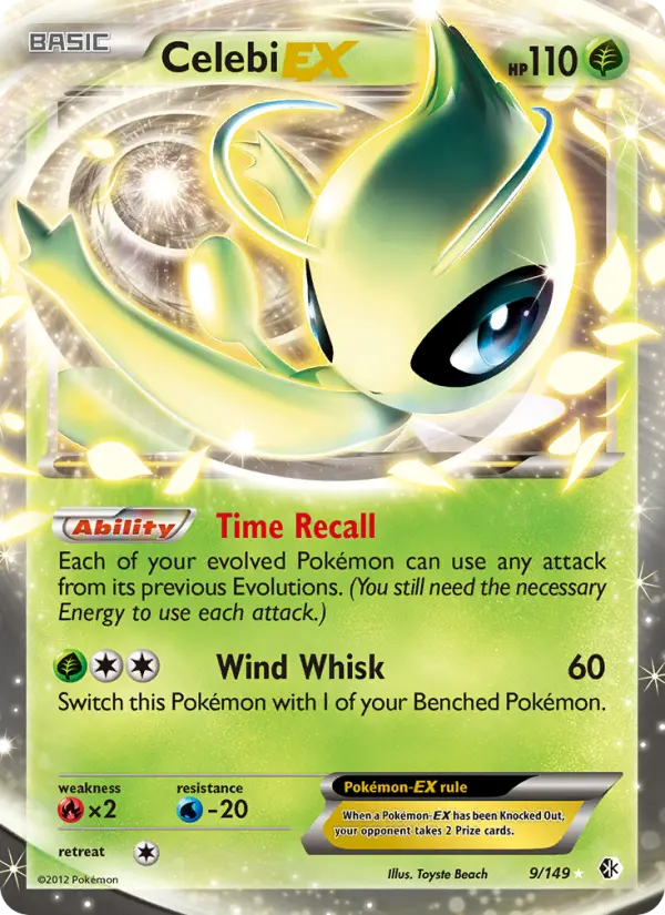 Celebi-EX, Pokémon card