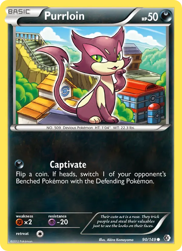 Purrloin, Pokémon card