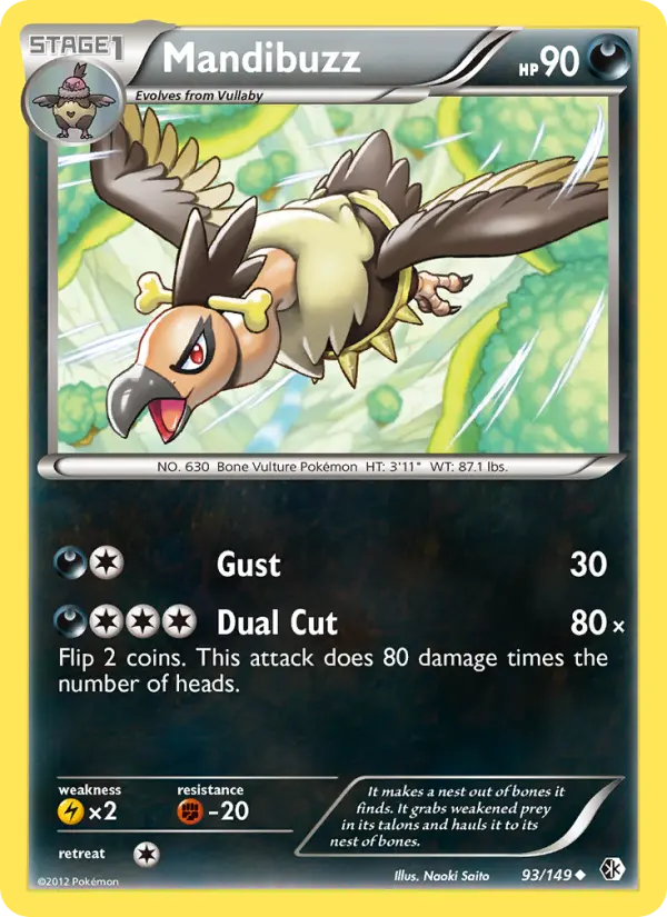 Mandibuzz, Pokémon card