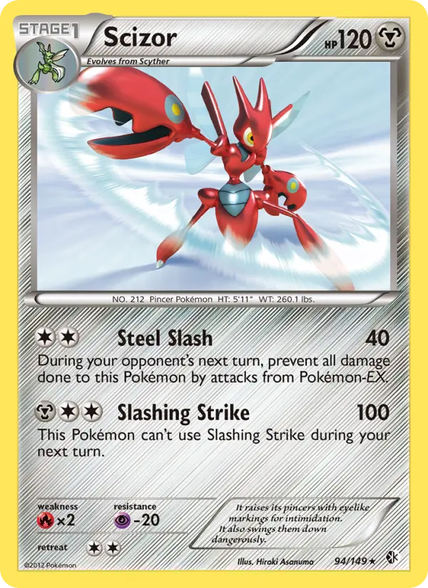 Scizor, Pokémon card