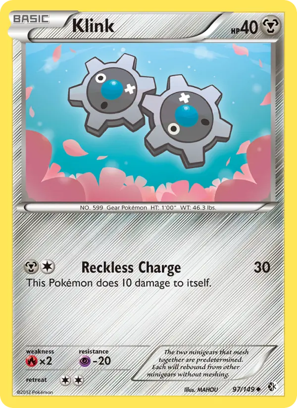 Klink, Pokémon card