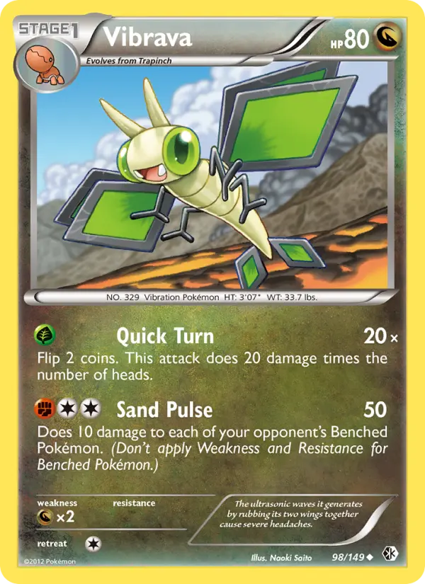 Vibrava, Pokémon card