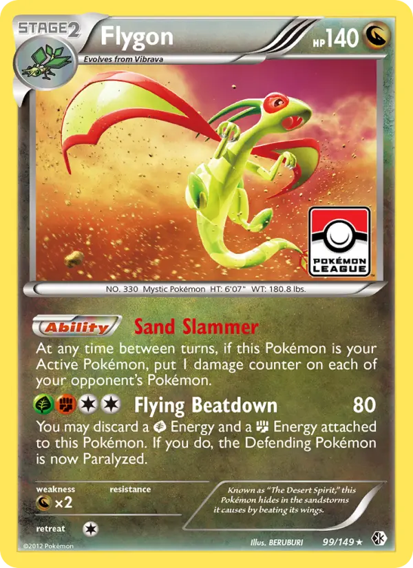 Flygon, Pokémon card