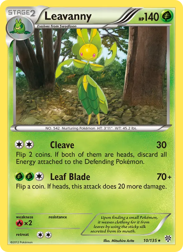 Leavanny, Pokémon card