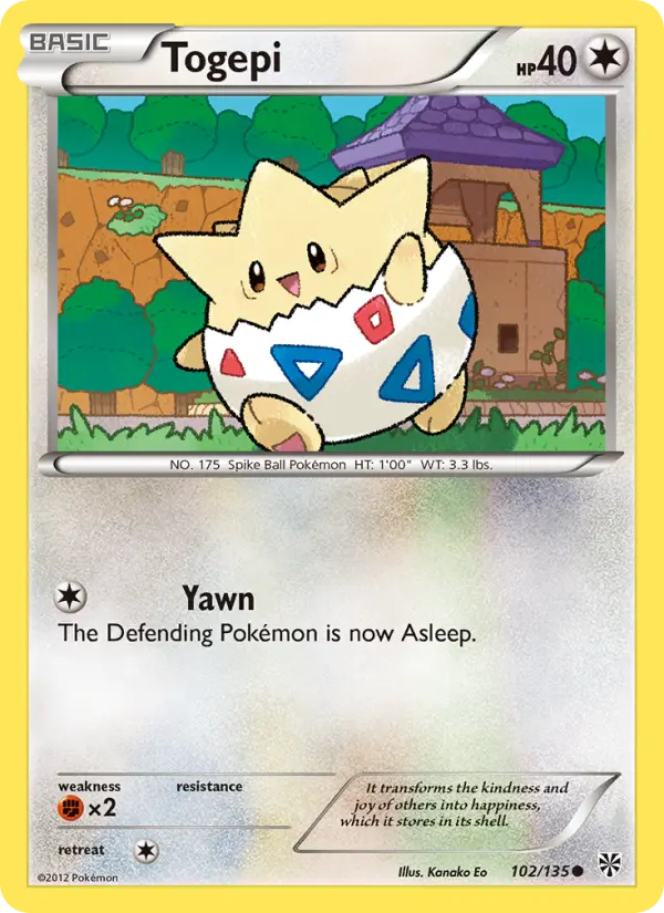 Togepi, Pokémon card
