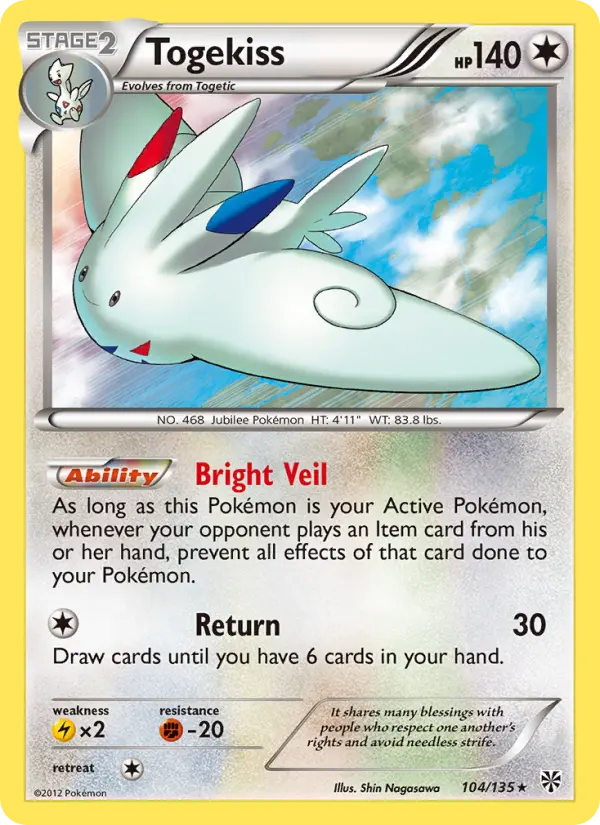 Togekiss, Pokémon card