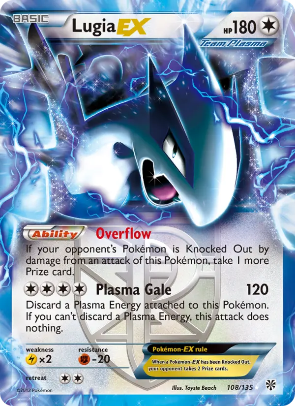 Lugia-EX, Pokémon card