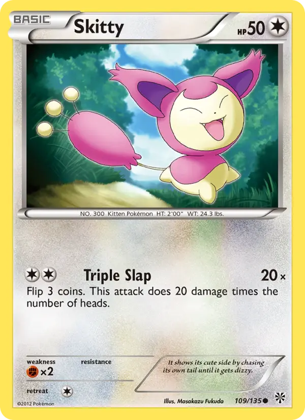Skitty, Pokémon card