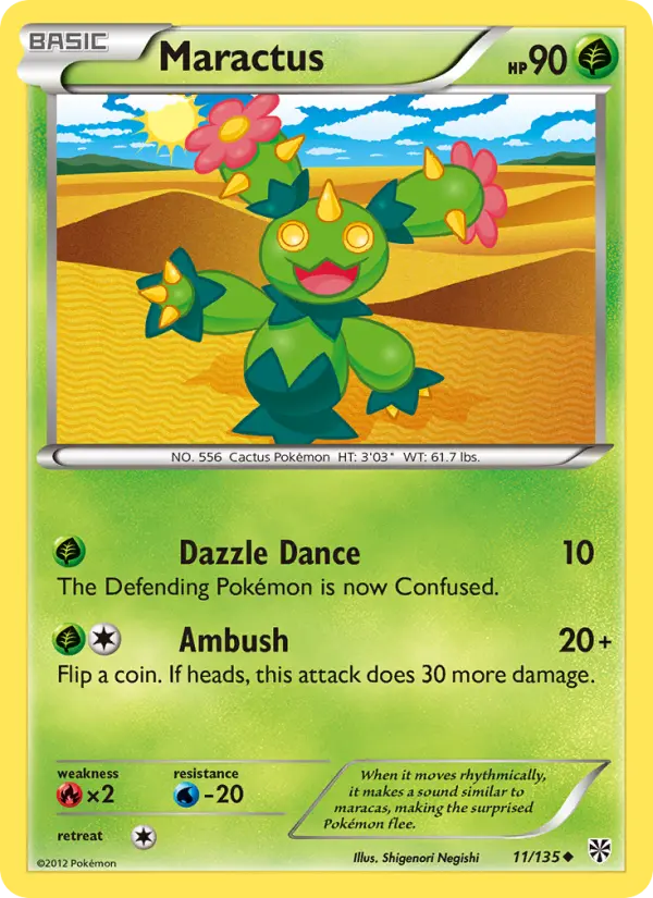 Maractus, Pokémon card