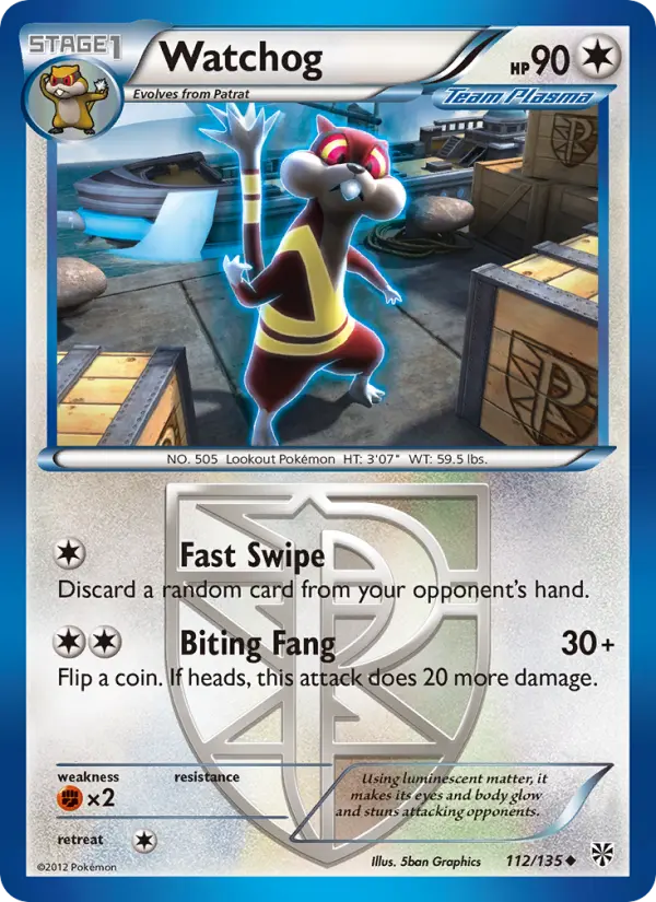 Watchog, Pokémon card